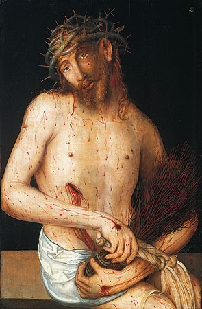 Picture “The Man of Sorrows”, painting by Lucas Cranach the Elder