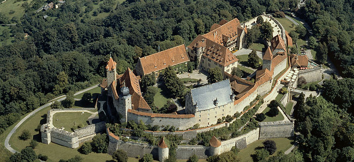 Picture: Aerial view of the Veste Coburg